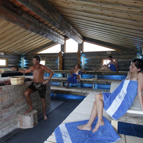 Saunalandschaft in der Therme Amadé - nur 4km von unserem Appartementhaus entfernt